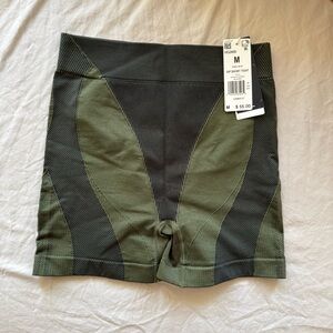 Ivy Park x Adidas Olive Green & Black Biker Shorts NWT